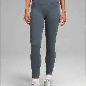 Lululemon Wundertrain leggings 25” size 4 Oil Grey (oil blue) NWT